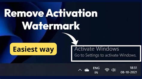 Remove windows activation watermark